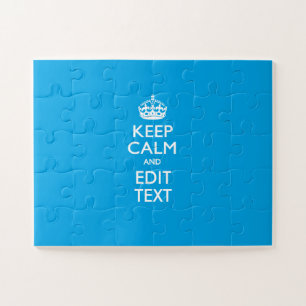 Ruhe und Text auf Sky Blue behalten Puzzle