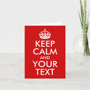 Ruhe und Text Behalten Karte