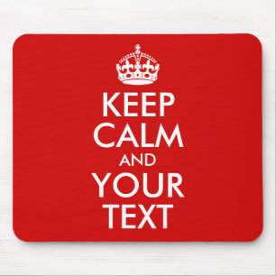 Ruhe und Text behalten Mousepad