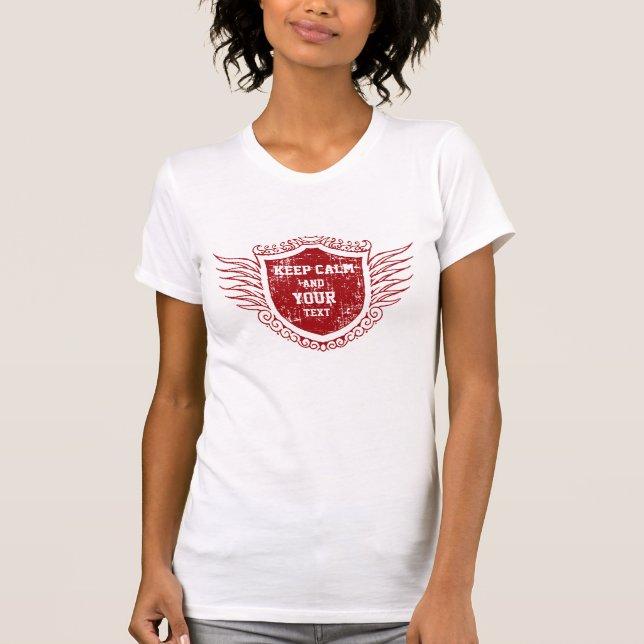 Ruhe und Text behalten T-Shirt (Vorderseite)