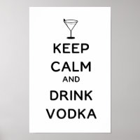 Ruhe und Trink Vodka behalten