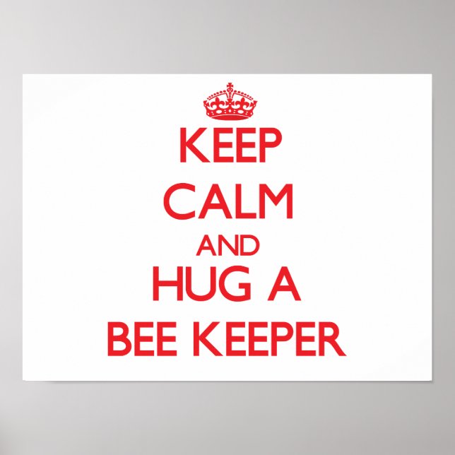 Ruhe und Umarmung eines Bienenhalters behalten Poster (Vorne)