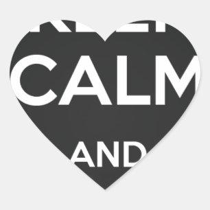 Ruhe und Vape behalten Herz-Aufkleber