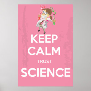Ruhe und Vertrauenswissenschaft behalten Poster
