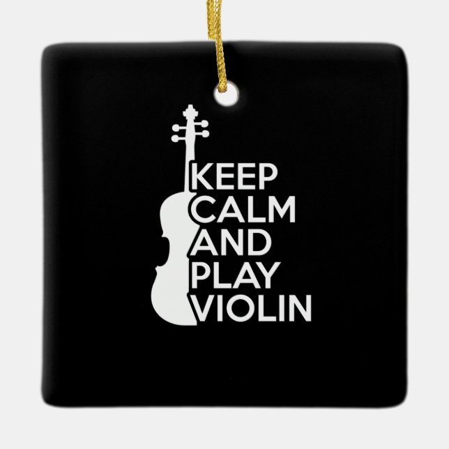Ruhe und Violine behalt Keramikornament (Vorderseite)