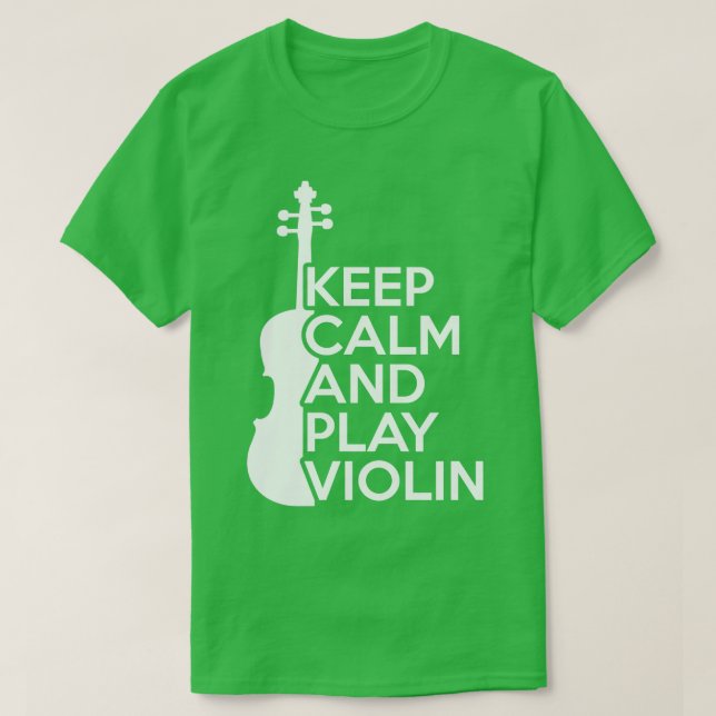 Ruhe und Violine behalt T-Shirt (Design vorne)