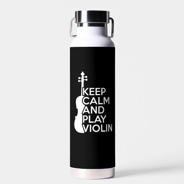 Ruhe und Violine behalt Trinkflasche (Vorne)