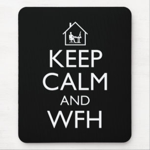 Ruhe und WFH behalten Mousepad