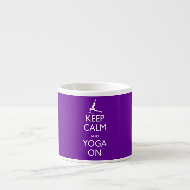 Ruhe und Yoga behalten Espressotasse (Vorderseite)