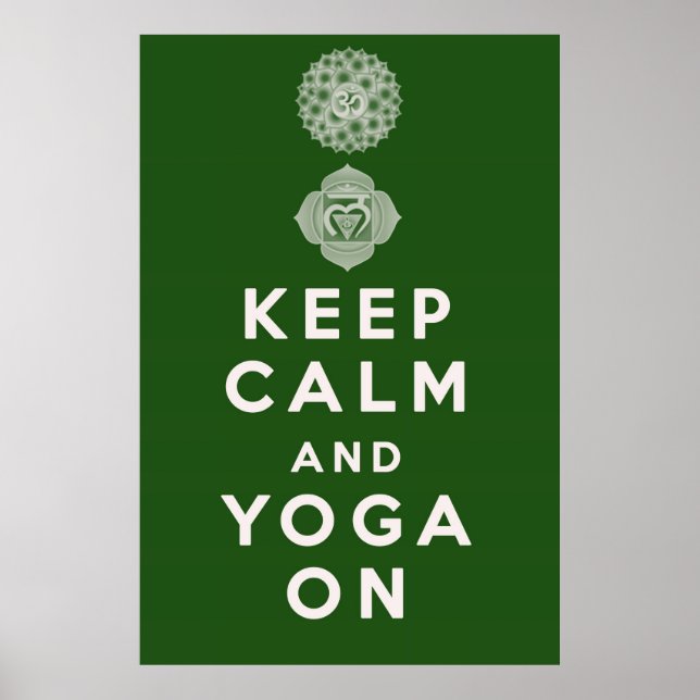 Ruhe und Yoga behalten Poster (Vorne)