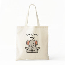 Ruhe und Yogaelefant behalten