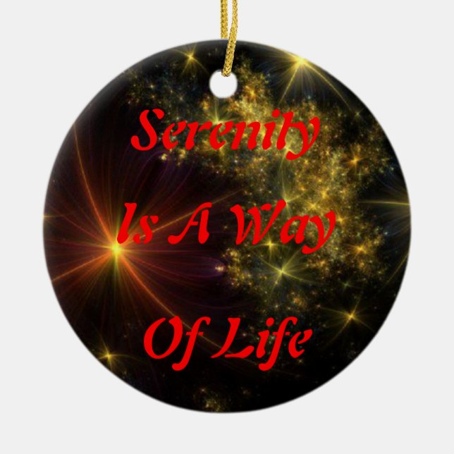 Ruhe-Verzierung Keramikornament (Vorne)