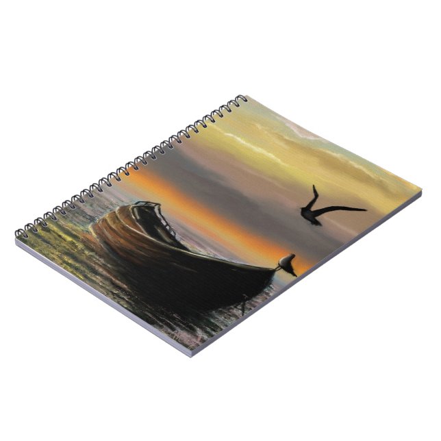 Ruhe - Wasserfarbe Notizblock (Linke Seite)