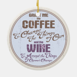 Ruhe-Wein III Keramik Ornament