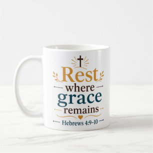 Ruhe, wo Gnade bleibt Schriftzitat Kaffeetasse