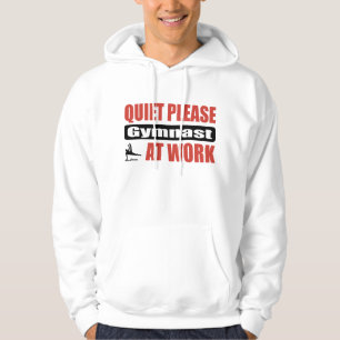 Ruhebitte Gymnast bei der Arbeit Hoodie