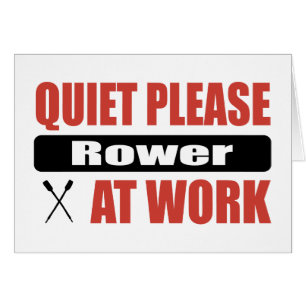 Ruhebitte Rower bei der Arbeit