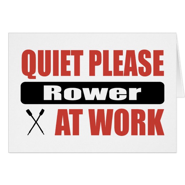 Ruhebitte Rower bei der Arbeit (Vorderseite (Horizontal))