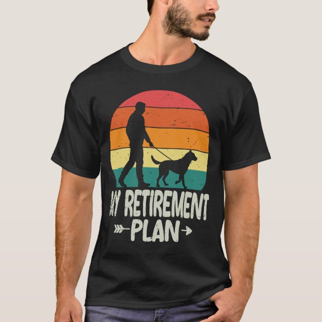 Ruhehunde-Ruhestand-Plan 2026 Hundehund T-Shirt (Vorderseite)
