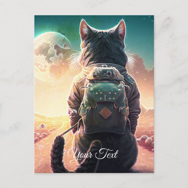 Ruhekatze. Postkarte (Vorderseite)