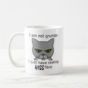 Ruhen seiner Gesichtskatze Gray Cat - Vorteile PAC Kaffeetasse
