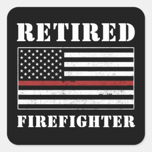 Ruhende Feuerwehrleute - Geschenke für die Ruhesta Quadratischer Aufkleber