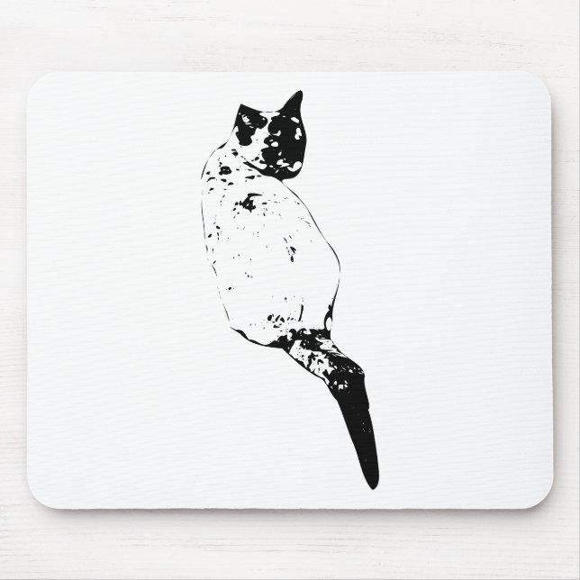 Ruhende Katze, ruhiger Arbeitsplatz Mousepad (Vorne)