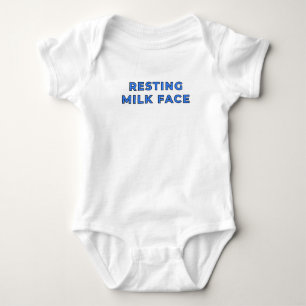 Ruhende Milchgesicht - Blau Baby Strampler
