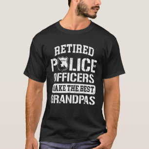 Ruhende Polizeibeamte Beste Grandpas Vintage Männe T-Shirt