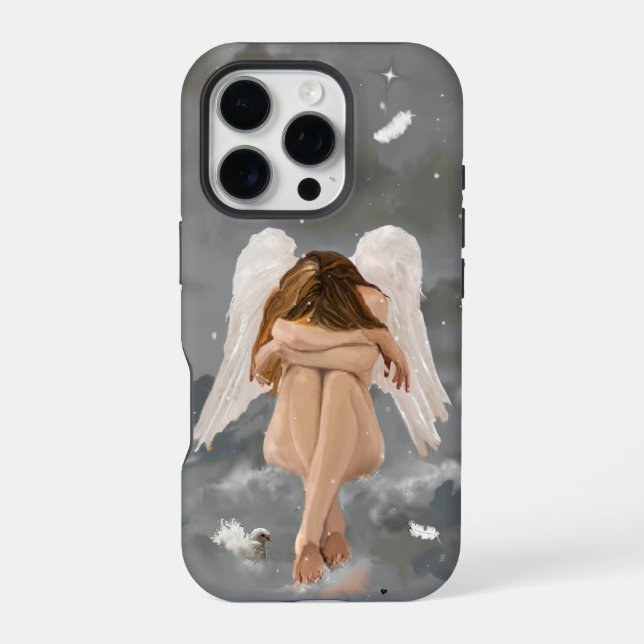 Ruhender Engel  iPhone Hülle (Rückseite)