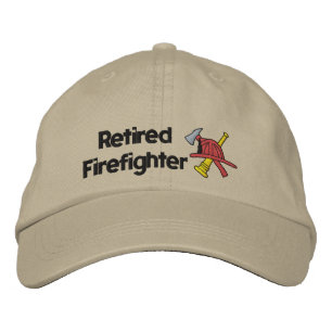 Ruhender Feuerwehrhammer Bestickte Kappe