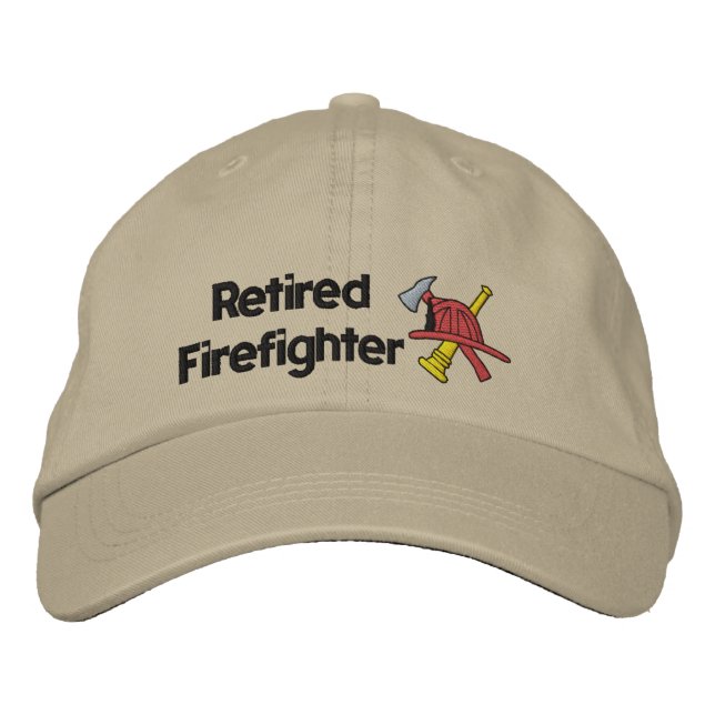 Ruhender Feuerwehrhammer Bestickte Kappe (Vorderseite)
