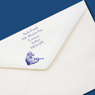 Ruhender Jaguar Personalisierte Heimadresse Permastempel