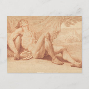 Ruhender Olympionike Postkarte