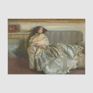 Ruhepause von John Singer Sargent Seidenpapier