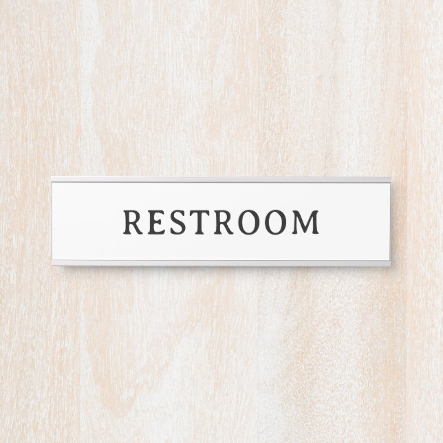 RUHERAUM | Professionelles modernes Türschild  (Vorderseite )