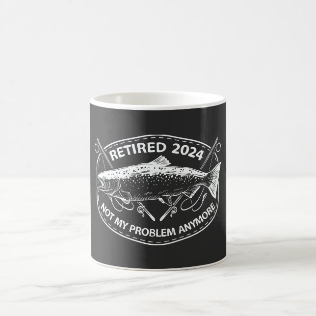 Ruhestand 2024 Nicht mein Problem noch mehr Funny  Kaffeetasse (Mittel)