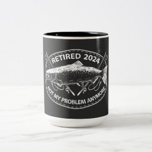 Ruhestand 2024 Nicht mein Problem noch mehr Funny  Zweifarbige Tasse