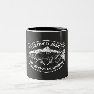 Ruhestand 2024 Nicht mein Problem noch mehr Funny  Zweifarbige Tasse