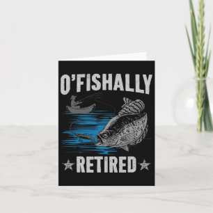 Ruhestand 2025 Angeln Fischer O-fish-ally Rentner Karte