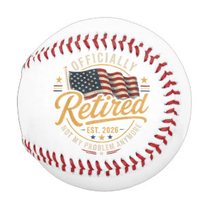 Ruhestand 2026 Nicht mehr mein Problem US-Flagge Baseball