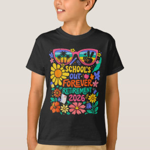 Ruhestand 2026 Rentnerleben Lehrer Boho-Blume T-Shirt