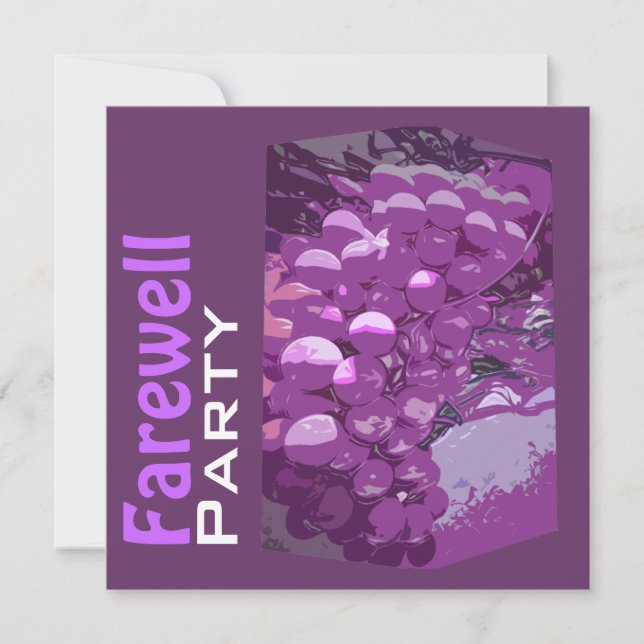 Ruhestand Abarewell Party elegant personalisieren Einladung (Vorderseite)