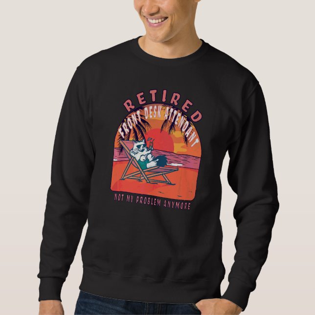 Ruhestand an der Rezeption Vintager Ruhestand Sweatshirt (Vorderseite)