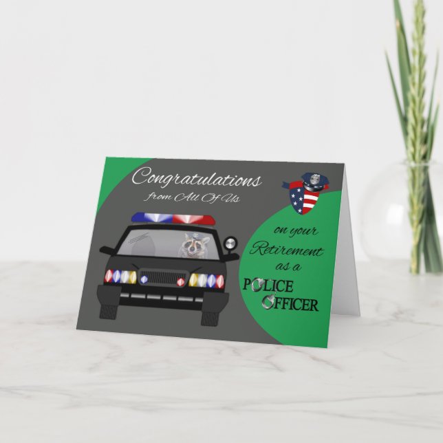 Ruhestand bei uns allen, Polizeikarte Karte (Vorderseite)