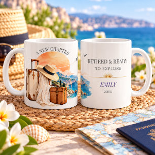 Ruhestand & Bereit Geschenk zur Reise Rentner Kaffeetasse