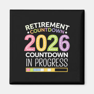 Ruhestand Cl Von 2026 Lehrer Countdown Lädt Magnet