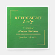 Ruhestand Corporate Elegante Green Gold