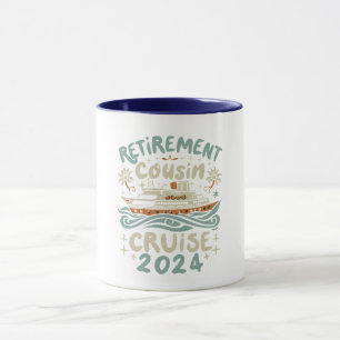 Ruhestand Cousins Kreuzfahrt 2024 Cousin-Geschenk  Tasse