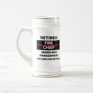 Ruhestand der Feuerwehr Bierglas
